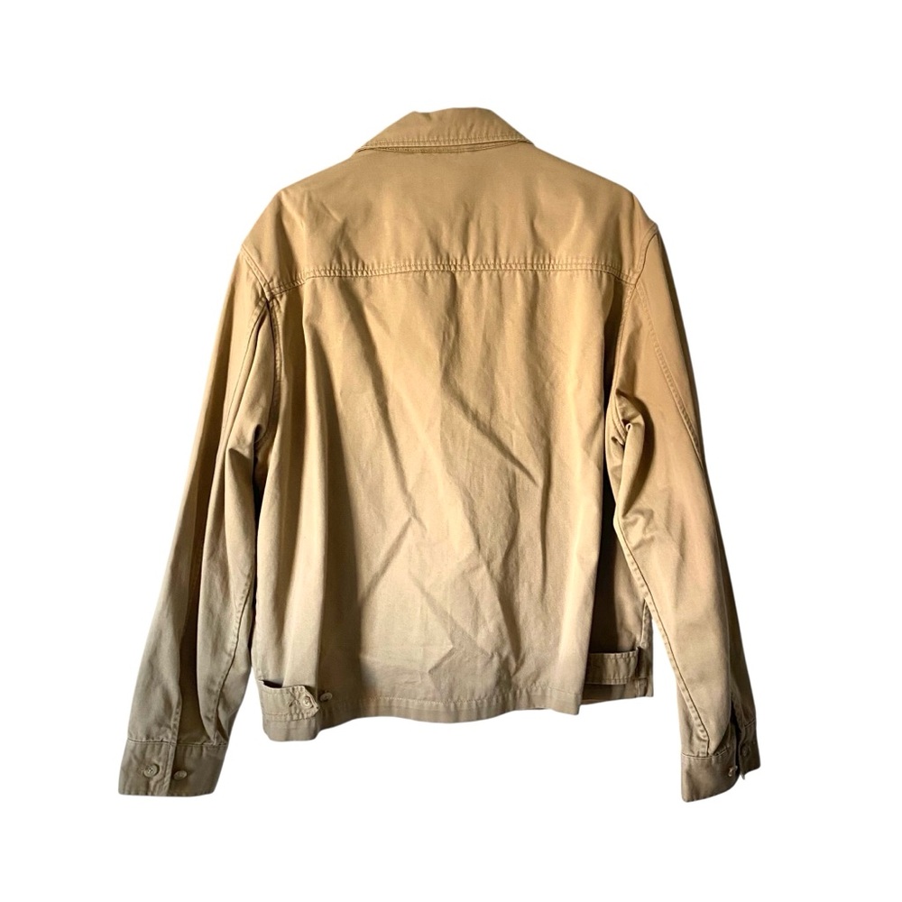 Polo by Ralph Lauren Vintage Tan Men's Harrington Jacket Preppy Classic Large - Picture 3 of 7